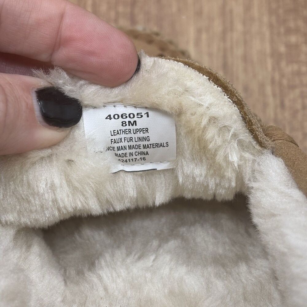 Minnetonka Camp Tie Moccasin Lined Hard Rubber Sole Women’s Size 8 M - Picture 8 of 8